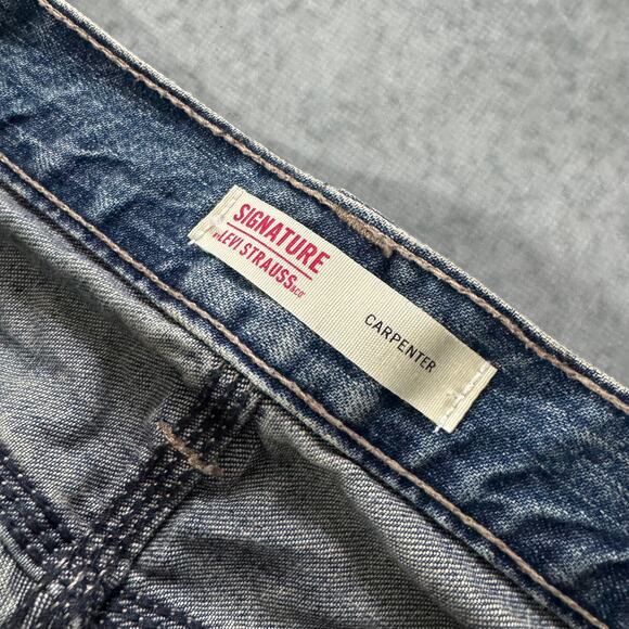 Signature Levi Strauss Carpenter Jeans - Size: W36 L30 - Picture 5 of 9